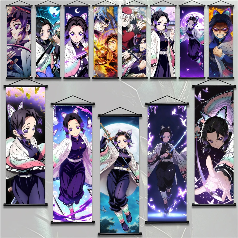 Photography Object - Shinobu Kocho Demon Slayer Kunststoff-Wandbehang, Anime-Wandkunst