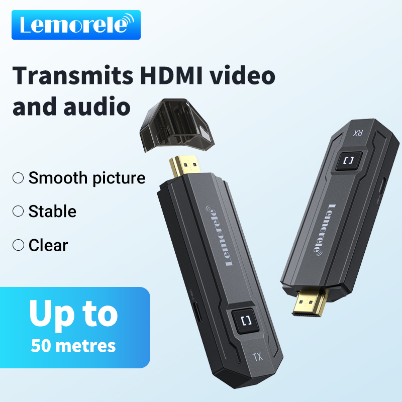 Photography Unit - Lemorele Kabelloser HDMI-Sender-Empfänger Videoübertragungs-Kit Extender 50m
