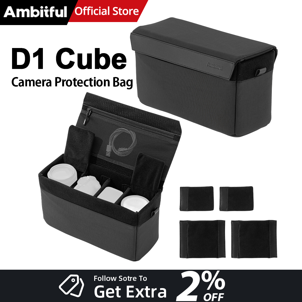 Camera Rain Cover - AMBITFUL D1 Cube Wasserdichte DSLR-Kameratasche Multifunktionaler