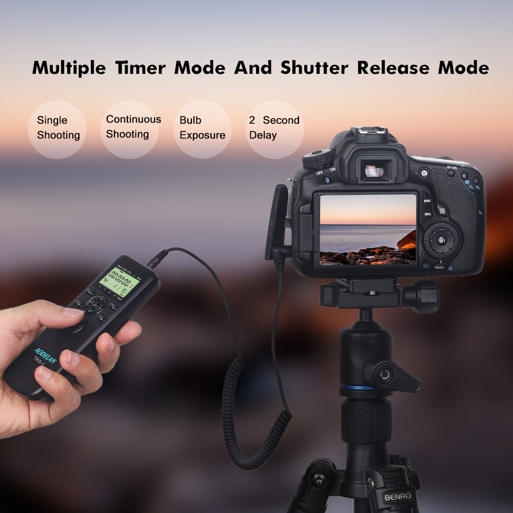 Timelapse Controller - AODELAN TRS-1 Timer Intervallometer Fernbedienung mit