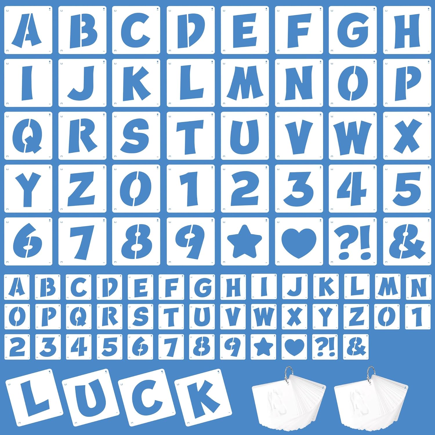 Photography Model - 80 Stück wiederverwendbare Alphabet-, Zahlen- und