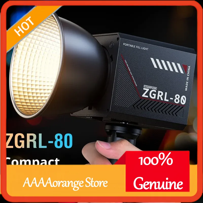 Photography Life - ZGRL80 80 W COB-LED-Videoleuchte, tragbare tragbare