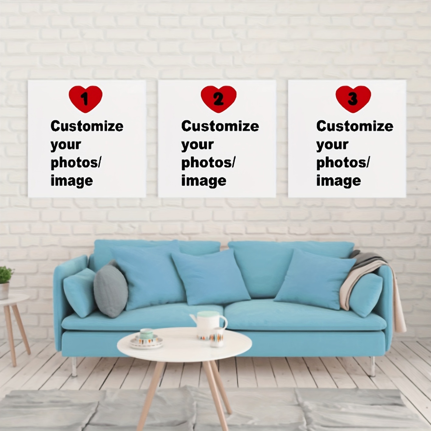 Photography Interior - 3 teile/satz Benutzerdefinierte Quadratische Leinwand Poster