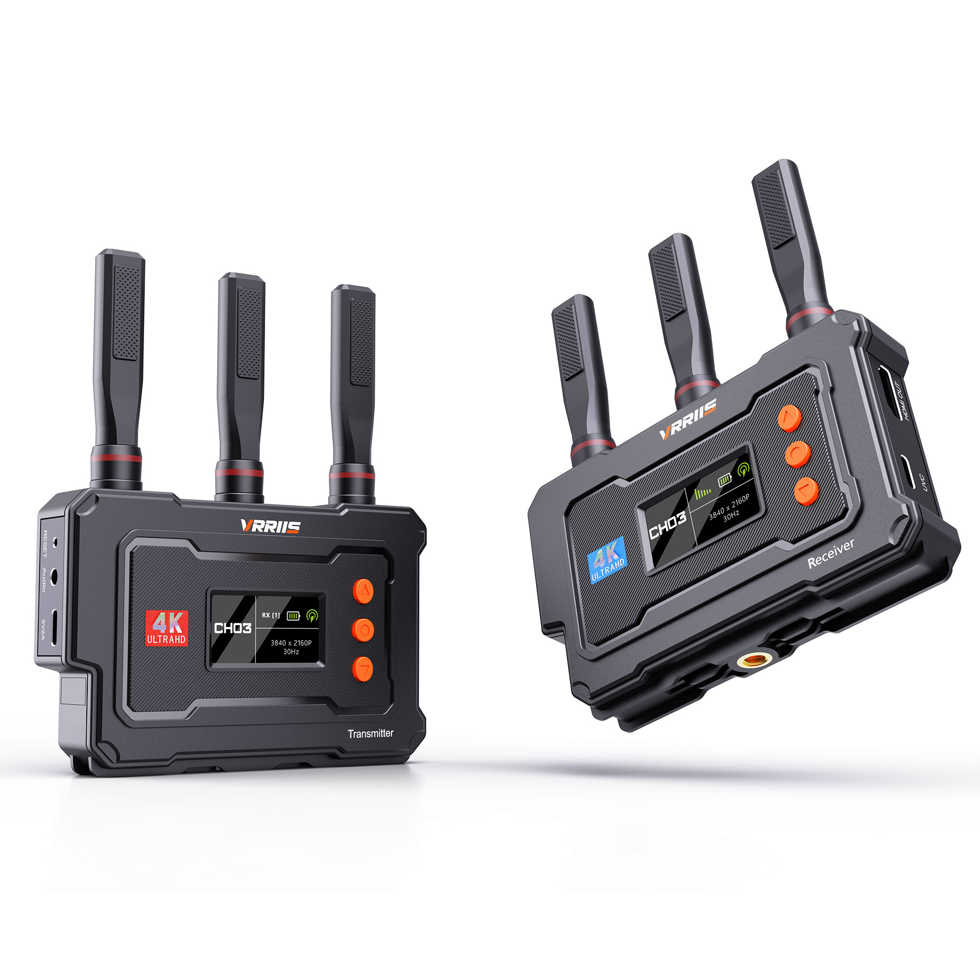 Photography Unit - HDMI Kabelloses 4K-Videoübertragungsset mit 450M Reichweite,