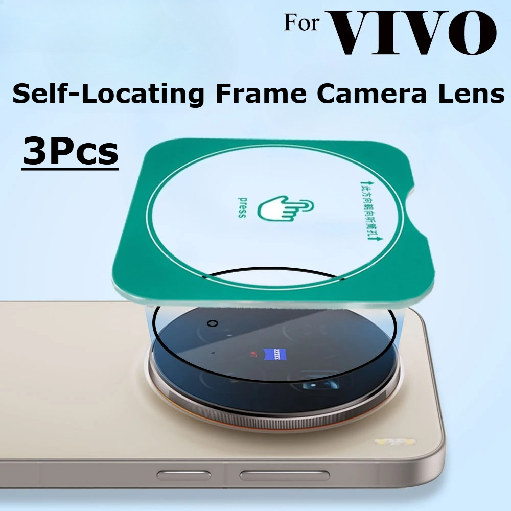 Photography Vivo X300 Pro - 3-teiliger selbstpositionierender Rahmen-Kameralinsenschutz für VIVO X300S/X300