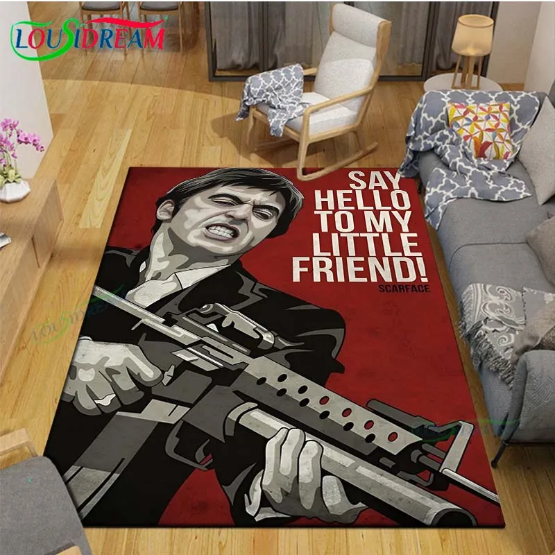 Photography Yoga - Film Pate S-Scarface Teppich Zimmer Dekor