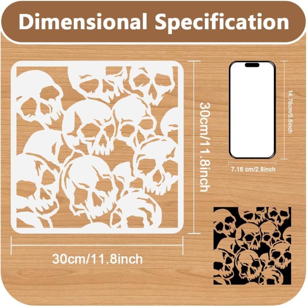 Totenkopf-Schablone zum Malen  – Photography Model Bewertung und Preis